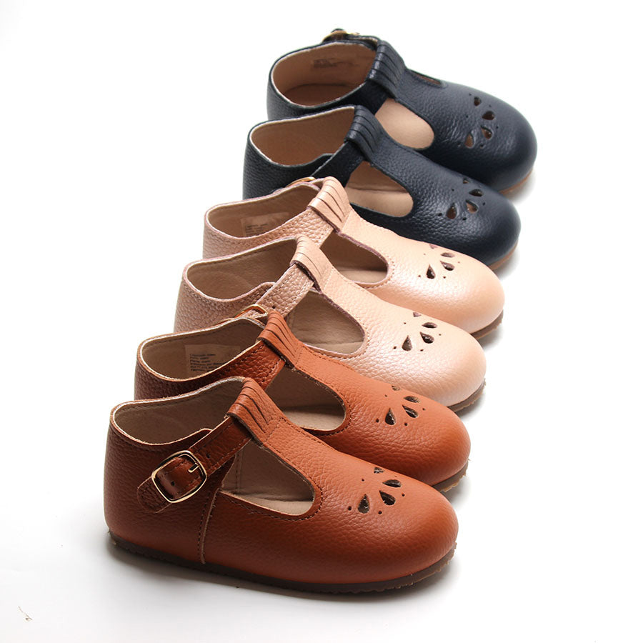 Zapato Tbar Flor Café